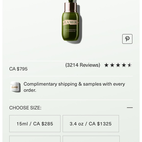 La Mer The Concentrate Serum - Green - Picture 3 of 3